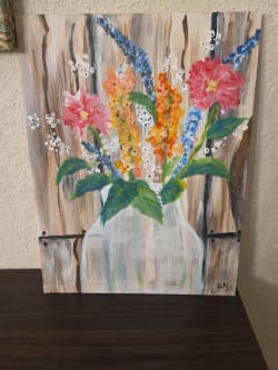 Rustic Charm Review Photo from Paint and Sip in Orlando 2