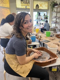 Shape, Spin and Create Pottery Magic Review Photo from Pottery Class in Grand Rapids