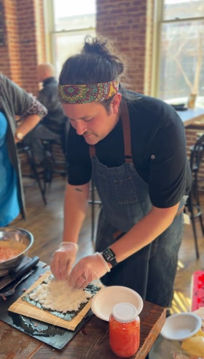 Glitter Sushi & Girl Power: A Galentine’s Culinary Party Review Photo from Cooking Class in Baltimore 2 3