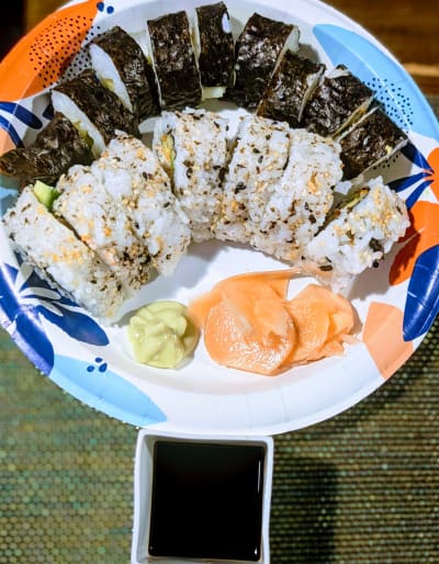 Handcrafted California Rolls Review Photo from Cooking Class in Grand Rapids 2 3