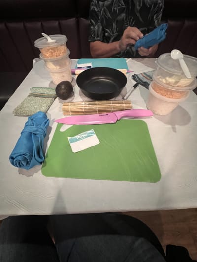Sushi Making With Chef Luna at a Trendy Local Tavern Review Photo from Cooking Class in Las Vegas 10 11 12