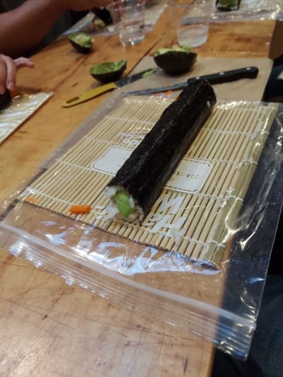 Make Sushi Rolls With Chef Birdie Review Photo from Cooking Class in Sacramento 3