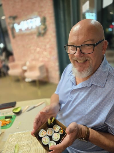 Make Sushi Rolls With Chef Birdie Review Photo from Cooking Class in Sacramento