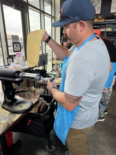 Pasta Making With Chef Juwanza Review Photo from Cooking Class in Denver 3 4