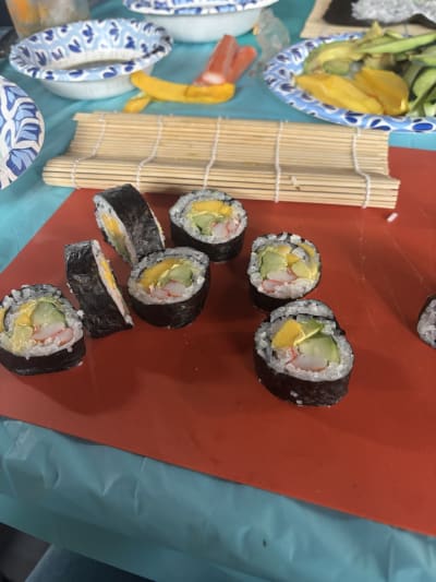 Sushi Making With Chef Janet at a Local Distillery Review Photo from Cooking Class in Chicago 9 10 11