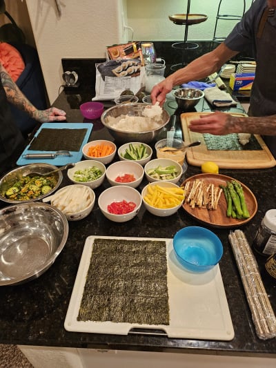 Sushi Rolls 101 Review Photo from Cooking Class in San Diego 2