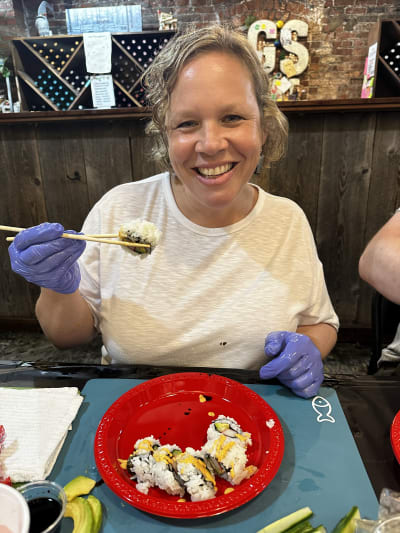 Sushi Making With Chef Dylan at a Local Wine Bar Review Photo from Cooking Class in Nashville 3