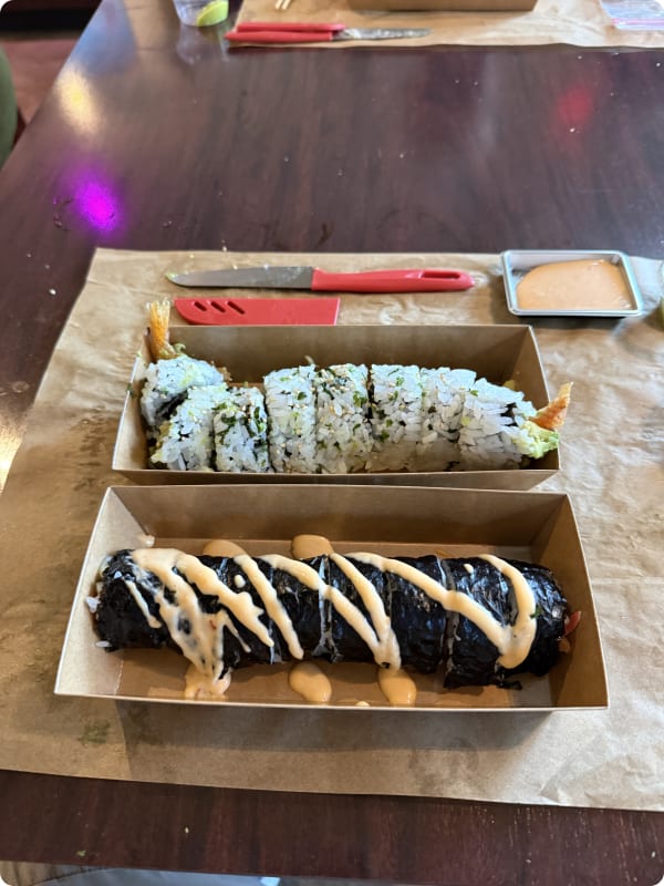 Make Sushi Rolls With Chef Birdie Review Photo from Cooking Class in Sacramento 13