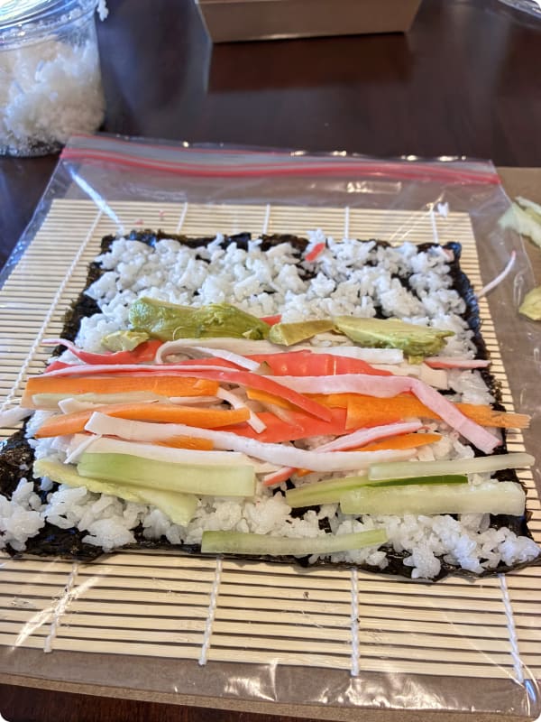 Make Sushi Rolls With Chef Birdie Review Photo from Cooking Class in Sacramento 9