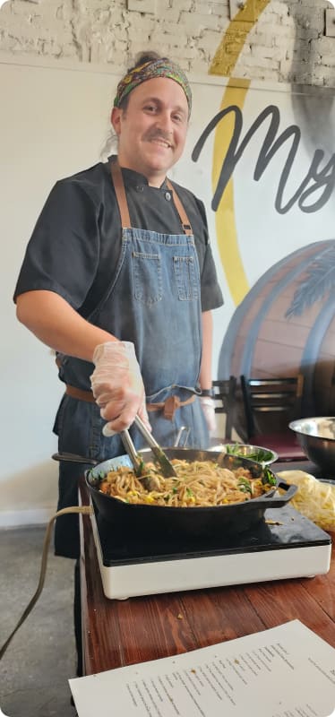 Making Shrimp Pad Thai With Chef Jesse Review Photo from Cooking Class in Baltimore 10