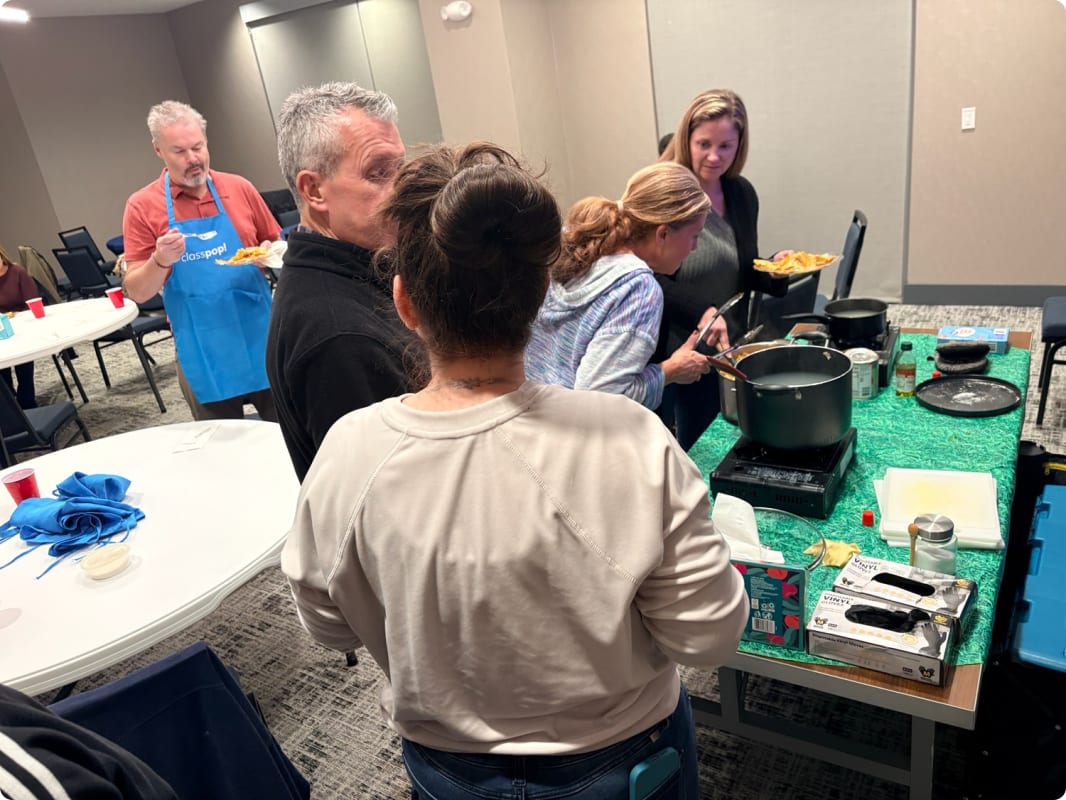 Pasta Making for Groups in Charlotte - Private Event Review Photo from Team Building Activity in Boston