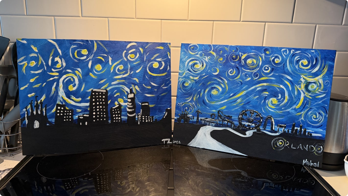 Starry Night Review Photo from Paint and Sip in Orlando 2