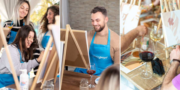 View the collection of paint and sip events in Raleigh, NC