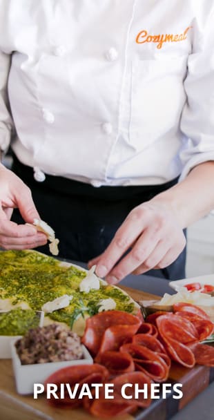 Gift cards for foodies redeemable for private chef experiences