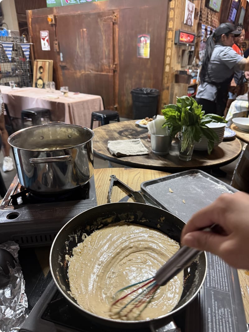 Handmade Alfredo Pasta at a Local Brewery With Chef Maricarmen Review Photo from Cooking Class in Phoenix 10