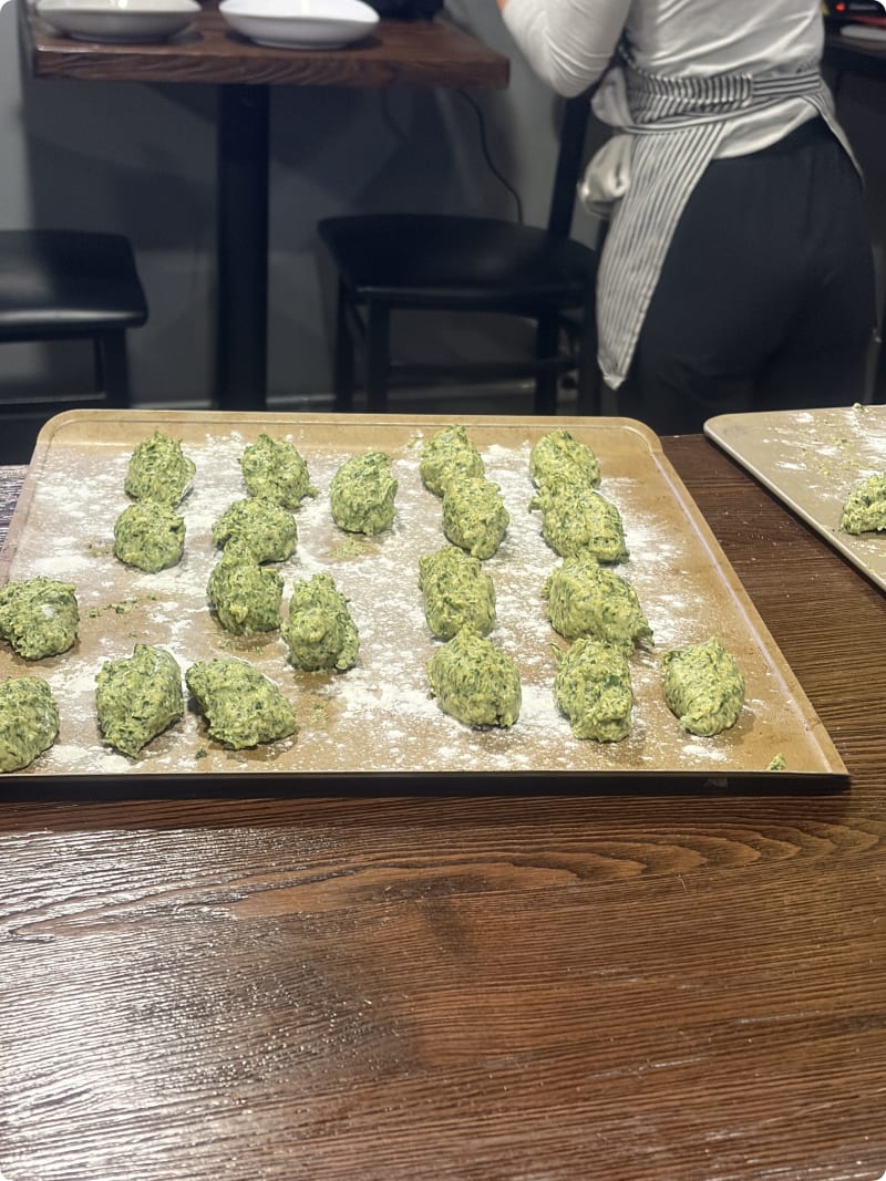 Make Spinach Ricotta Dumplings From Scratch At An Upscale Craft Beer Bar Review Photo from Cooking Class in Philadelphia 3