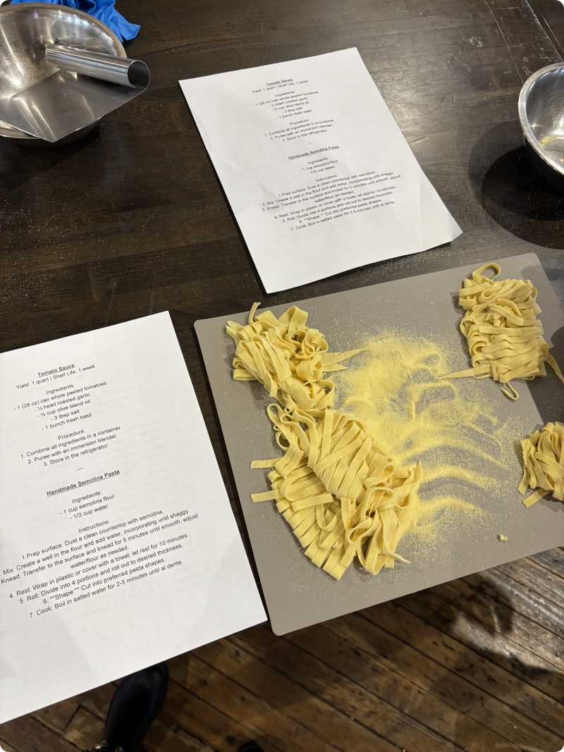Pasta Making With Chef Jesse at a Local Brewery Review Photo from Cooking Class in Baltimore 4