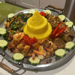 Indonesian Rice Table Review Photo from Cooking Class in Chicago