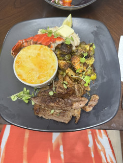 Luxurious Land and Sea Feast Review Photo from Private Chef in Atlanta