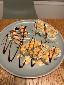 Rolling Gluten-Free Sushi Review Photo from Cooking Class in Calgary 2