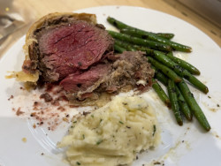 Beef Wellington Menu - Date Night Review Photo from Cooking Class in Austin 2