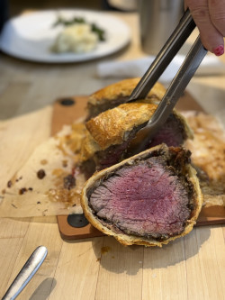 Beef Wellington Menu - Date Night Review Photo from Cooking Class in Austin 3