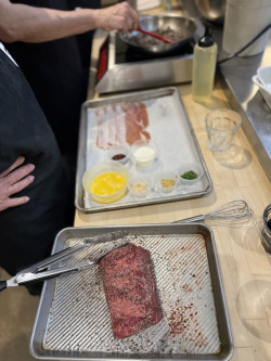 Beef Wellington Menu - Date Night Review Photo from Cooking Class in Austin 7