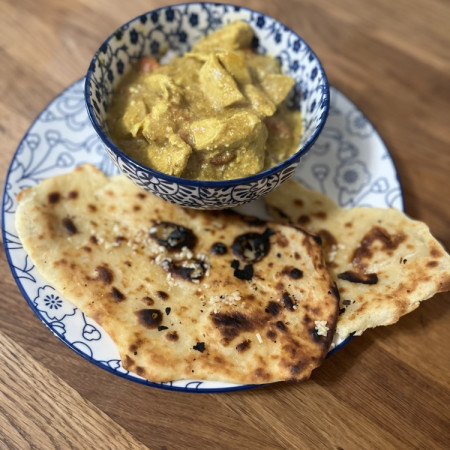 Indian Curry and Homemade Naan Review Photo from Online Cooking Class 2