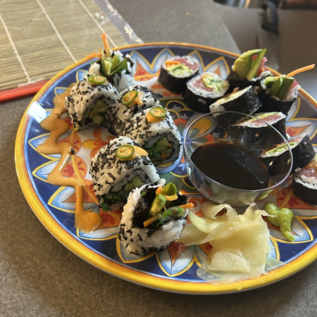 Handmade Sushi Rolls Review Photo from Cooking Class in Atlanta