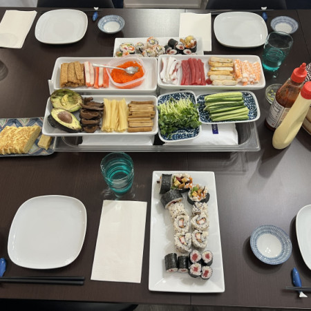 Hand Roll Sushi Party Review Photo from Cooking Class in Seattle