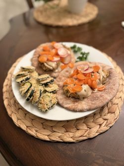 Vegan Mediterranean Street Food Review Photo from Online Cooking Class
