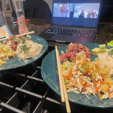 Hawaiian-Style Luau Party Review Photo from Online Cooking Class 6
