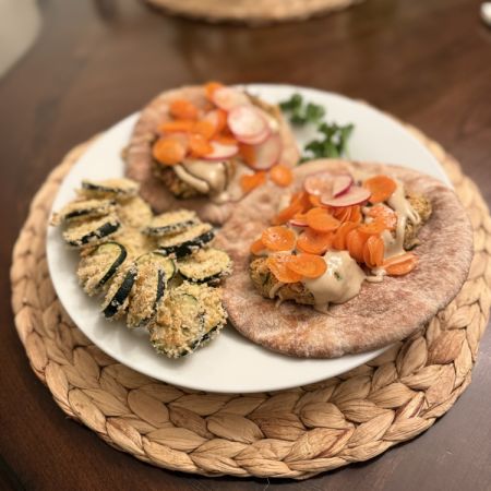 Vegan Mediterranean Street Food Review Photo from Online Cooking Class