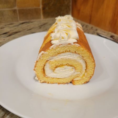 Elegant Roll Cake Review Photo from Online Cooking Class