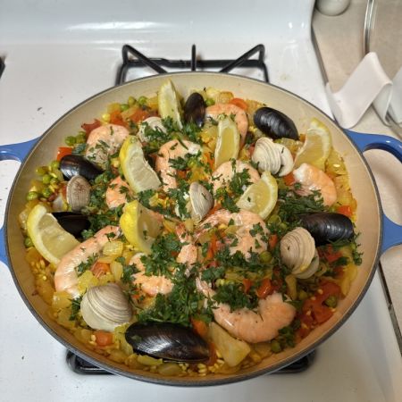 Seafood Paella From Scratch Review Photo from Online Cooking Class