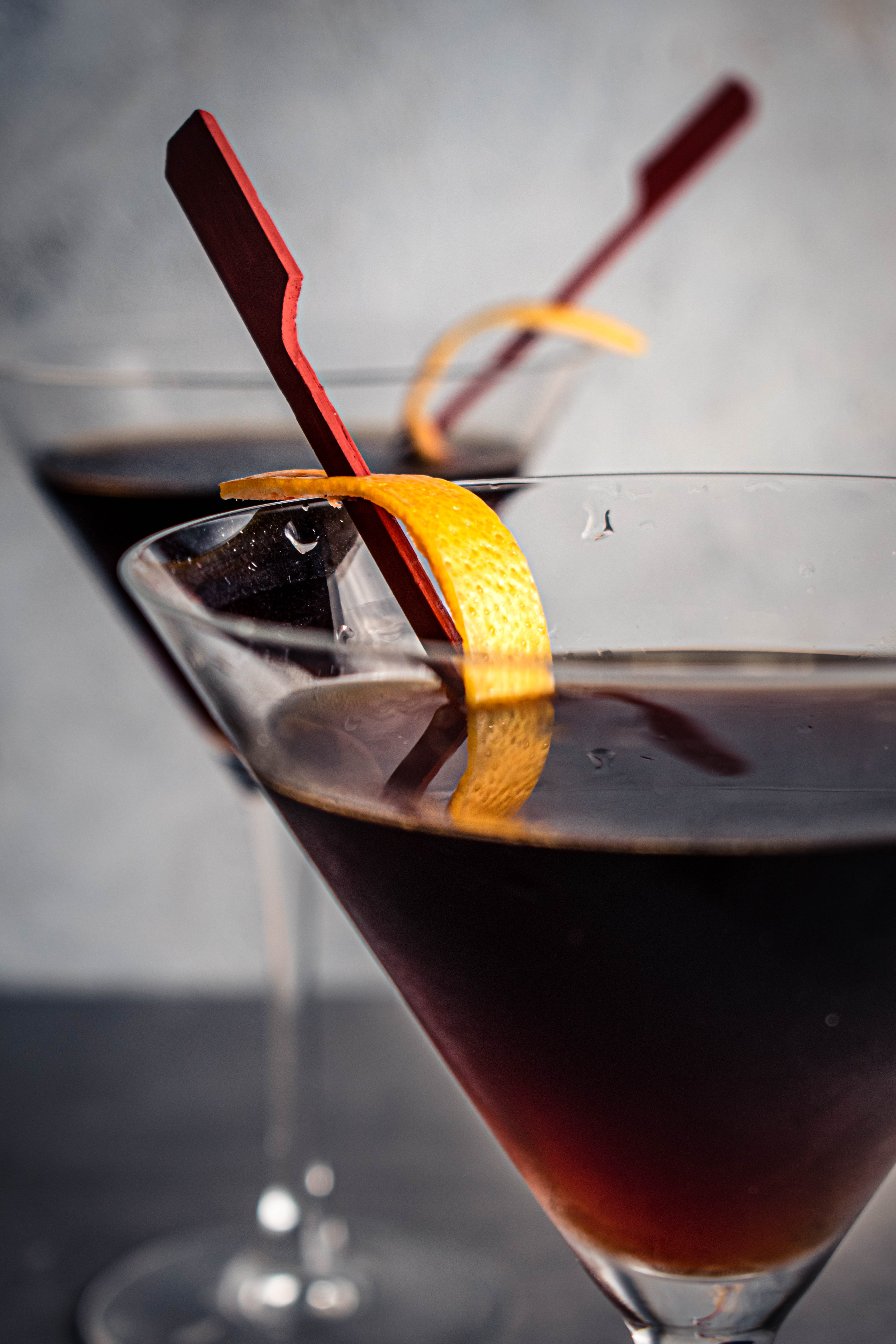 The Black Manhattan Cocktail – Cold Glass