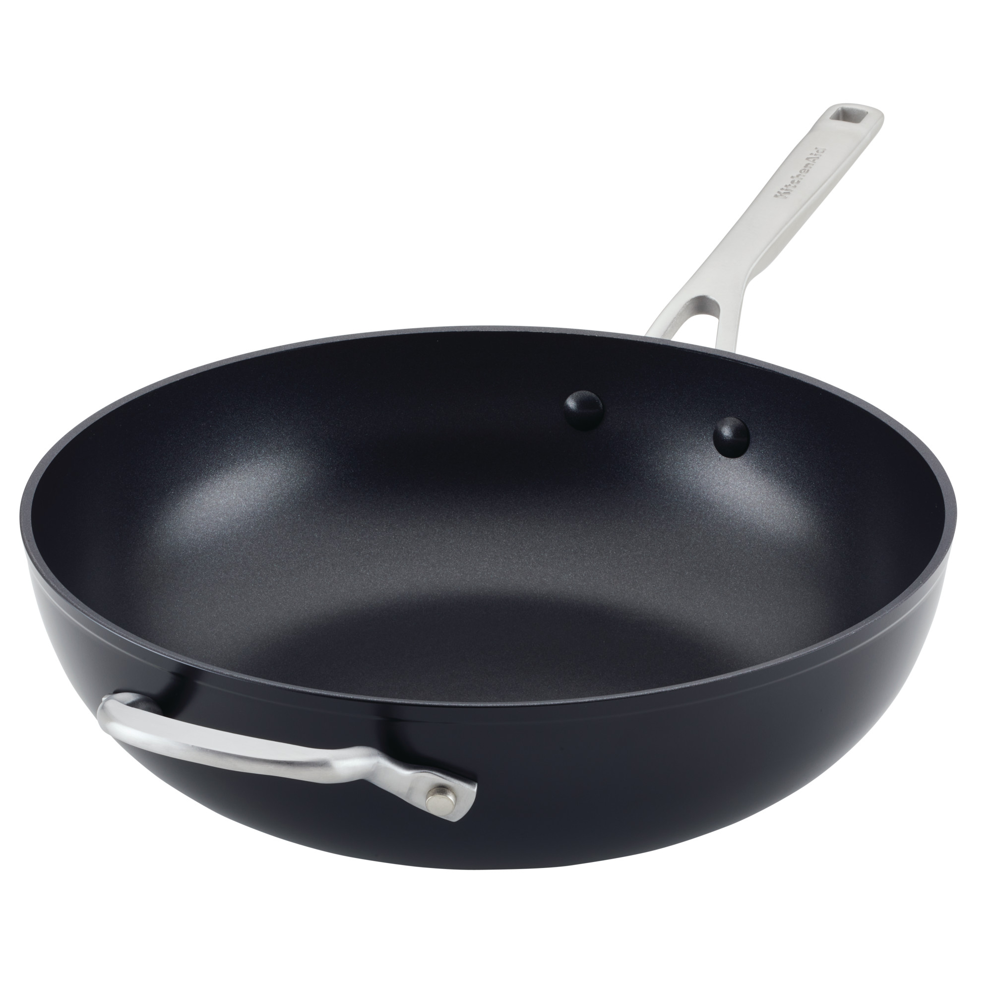 Anolon Advanced Hard Anodized Nonstick Frying Pan with Helper Handle,  14-Inch, Gray 