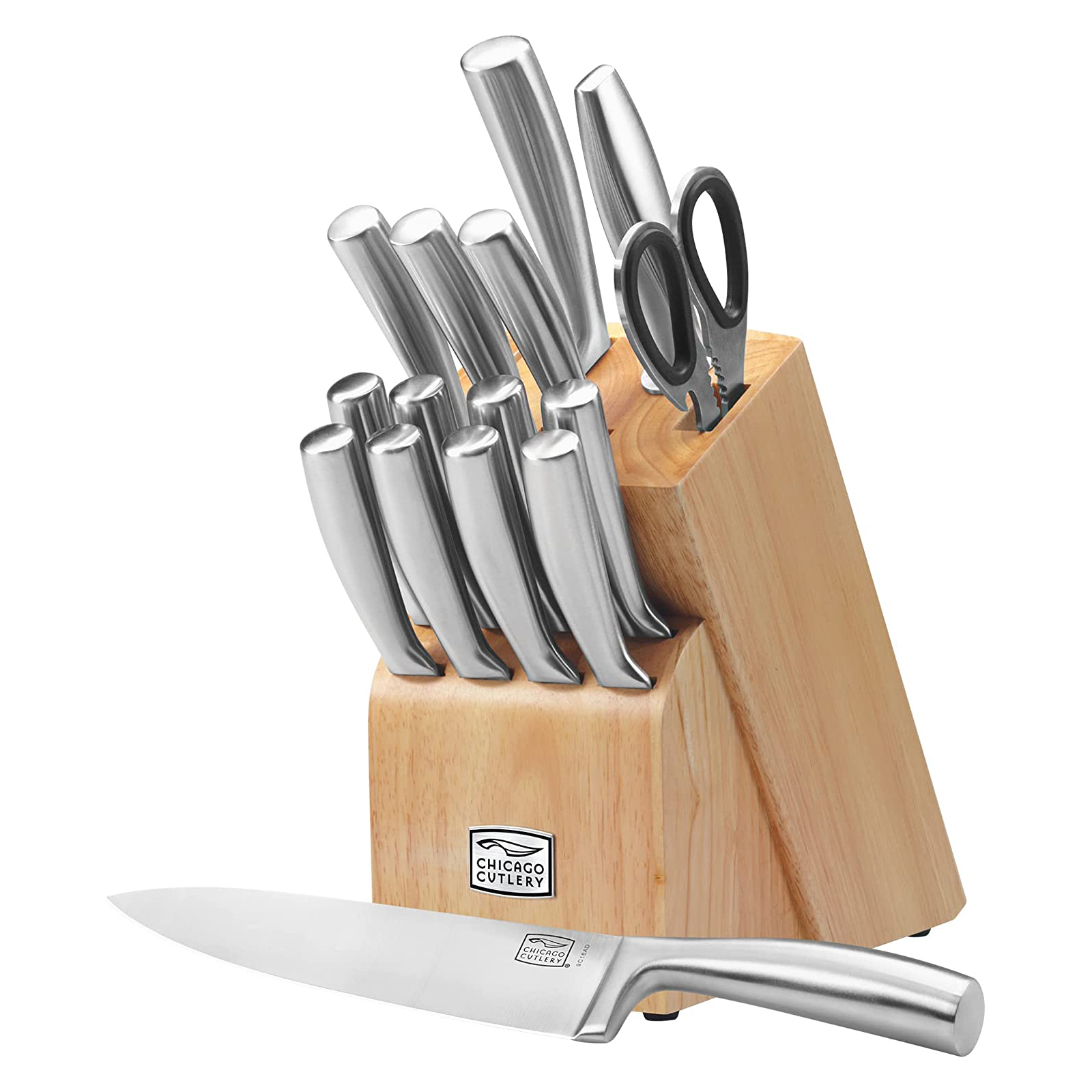 Chicago Cutlery 19-Piece Insignia Steel Knife Block with In-Block