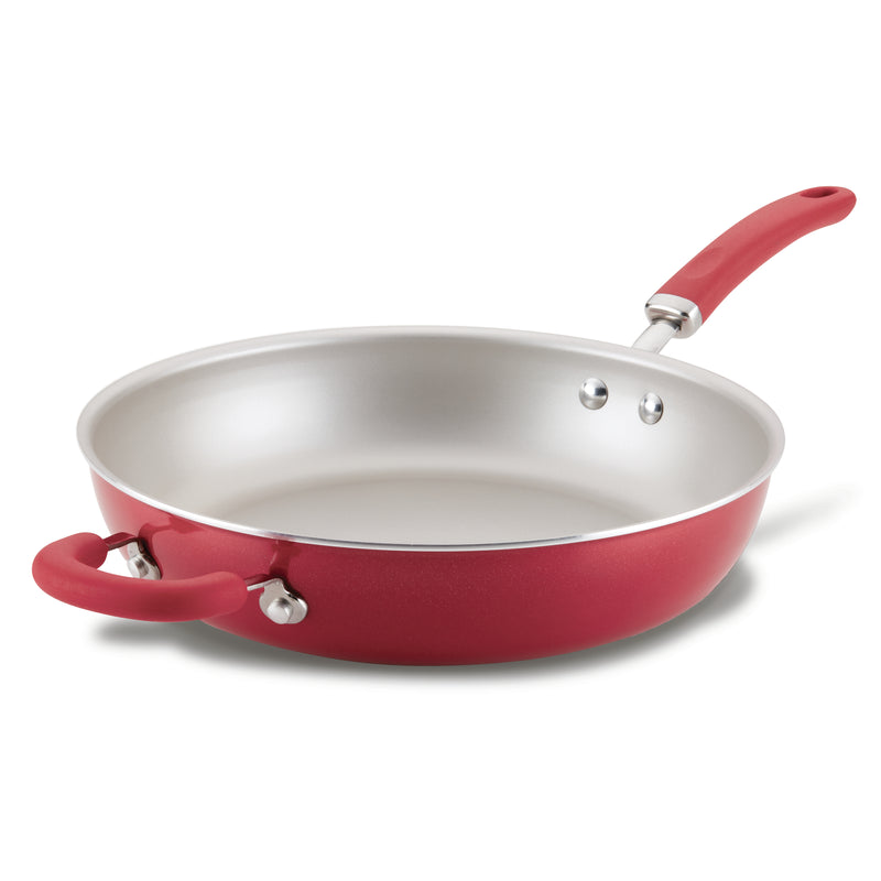 Circulon 12 in. Stainless Steel Frying Pan with Lid 70056 - The