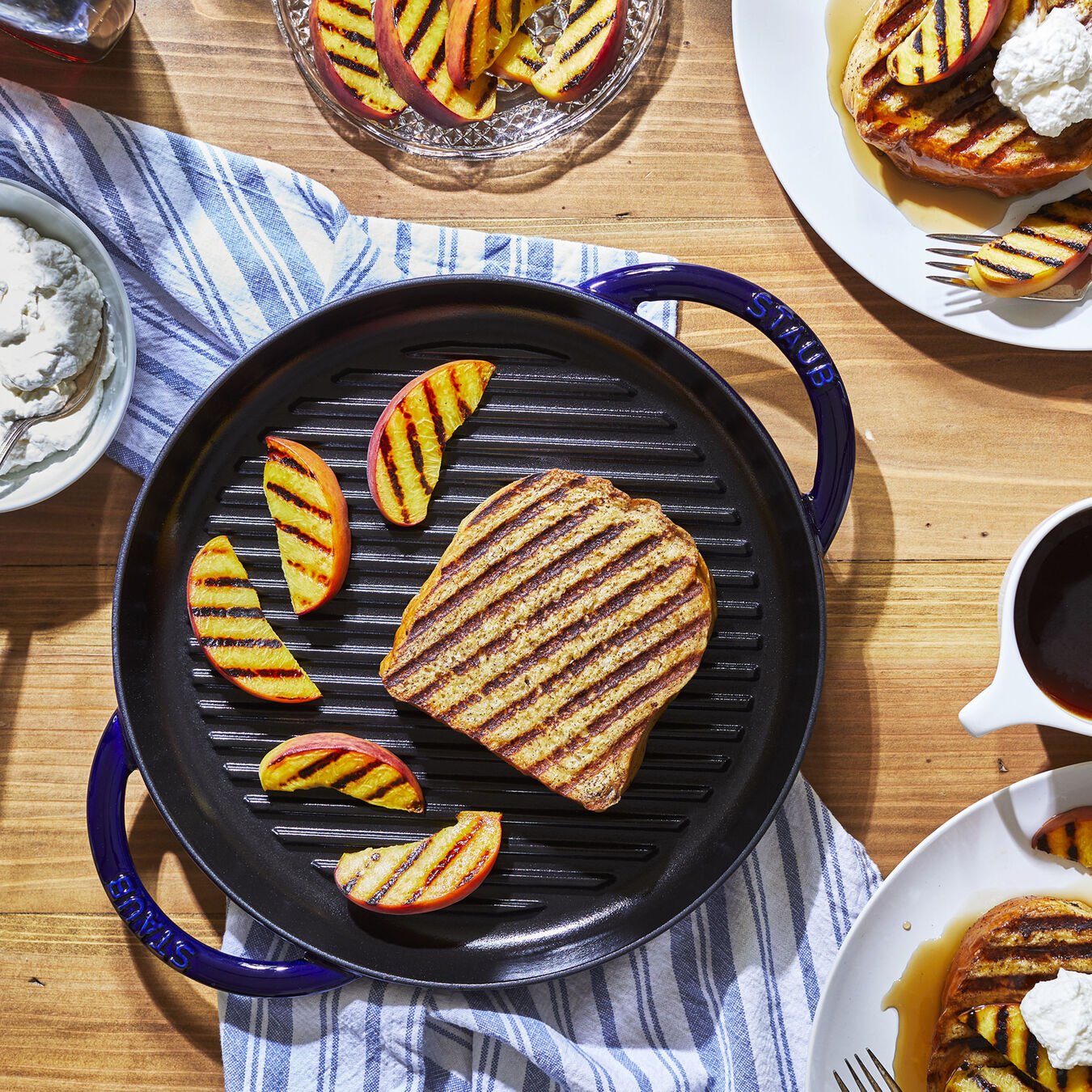 Staub 13 Enameled Cast Iron Double Handled Skillet