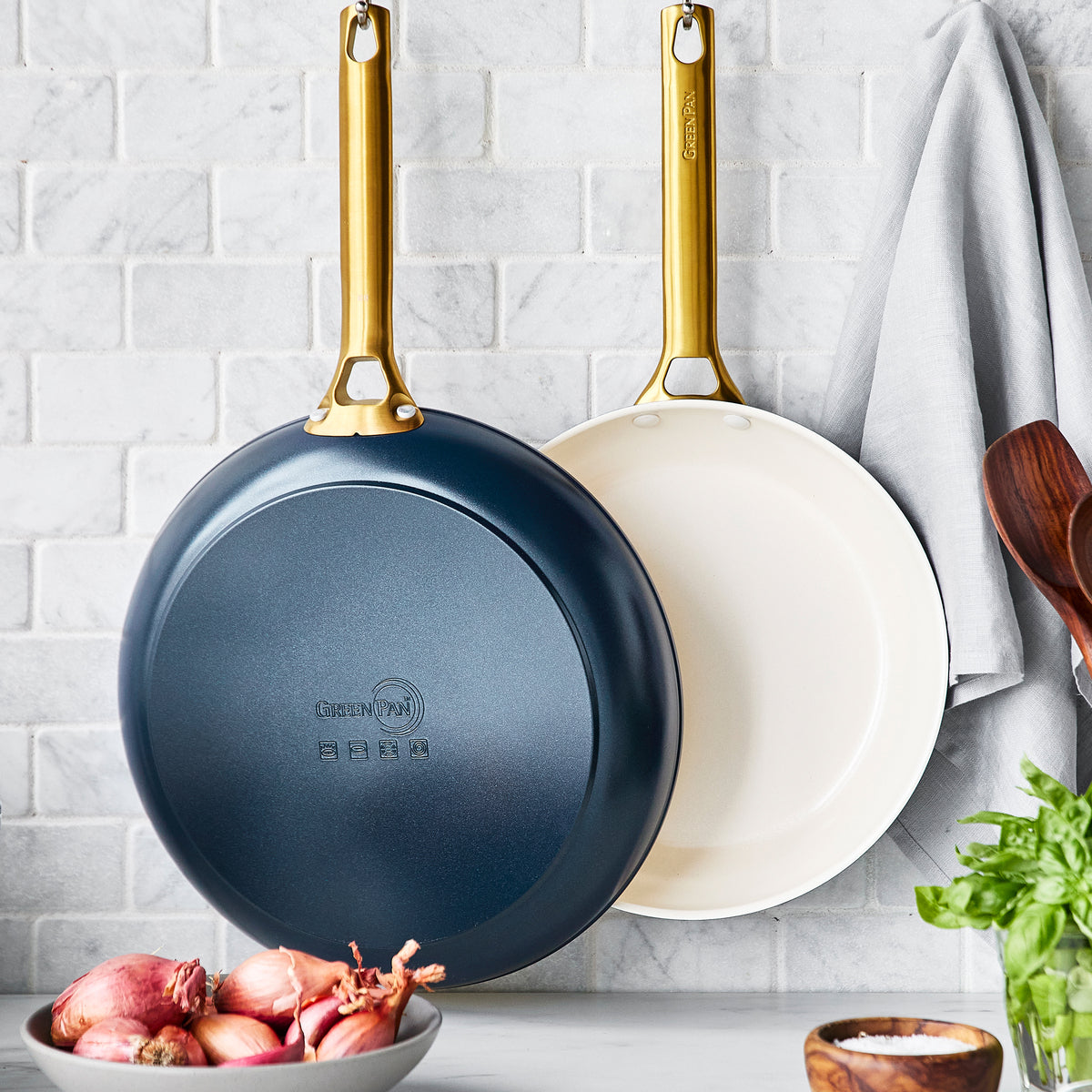 NEW GreenPan Jewel 3-piece Ceramic Skillet Set