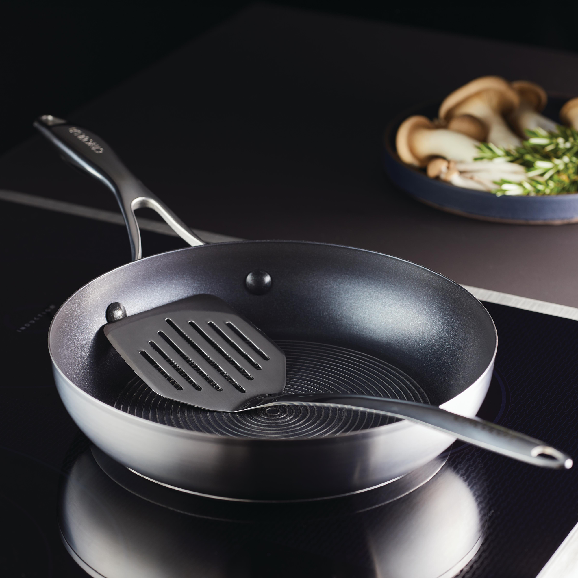 Circulon Clad Stainless Steel Stir Fry Pan with Hybrid SteelShield