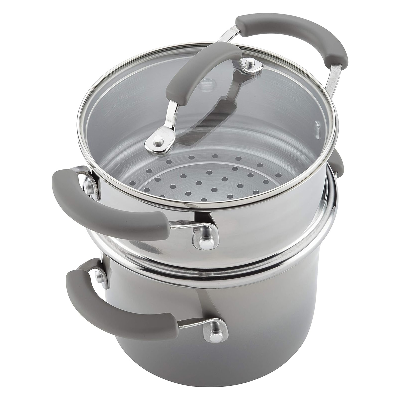  Anolon Classic Stainless Steel Steamer Insert with Lid