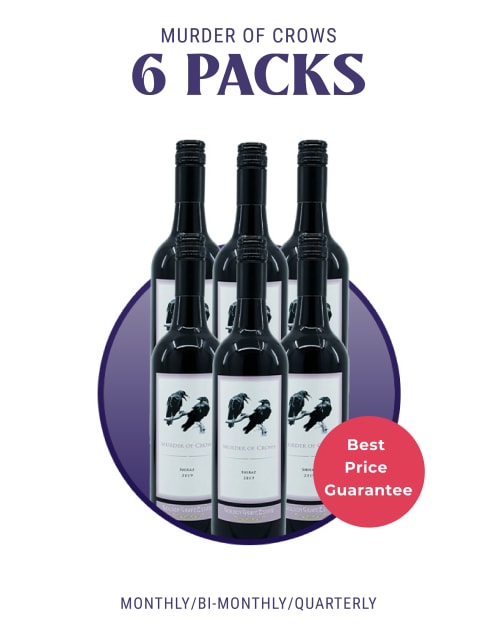 6 Bottles of Murder of Crows Shiraz - Delivered every 1, 2 or 3 Months
