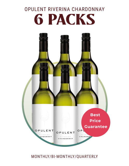 6 Bottles of Opulent Riverina Chardonnay  - Delivered every 1, 2 or 3 Months