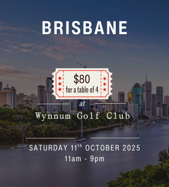 Brisbane Wine Tasting- Wynnum Golf Club - Saturday 11th October