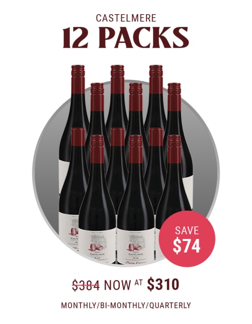 12 Bottles of Castelmere Rouge - Delivered every 1, 2 or 3 Months