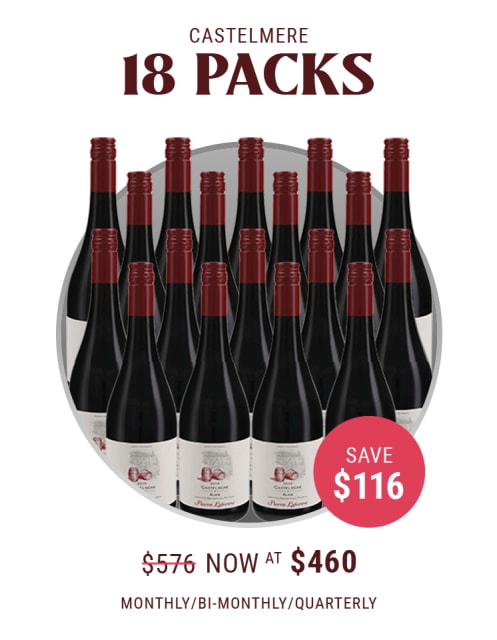 18 Bottles of Castelmere Rouge - Delivered every 1, 2 or 3 Months