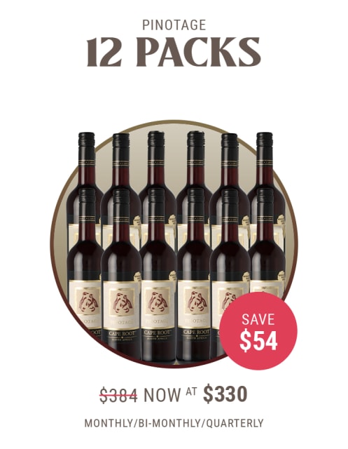 12 Bottles of Pinotage Rouge - Delivered every 1, 2 or 3 Months