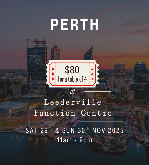 Perth Wine Tasting - Leederville Function Cntr - Nov 29th & 30th